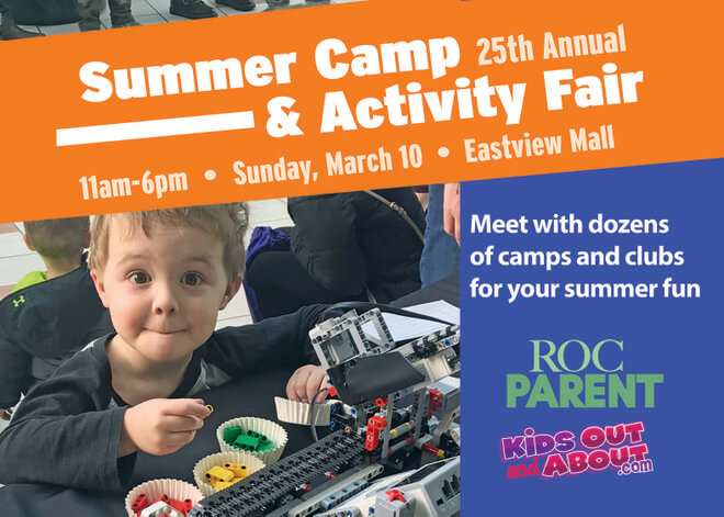 Summer camp fair promotional graphic