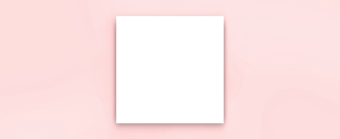 White square on a pink background