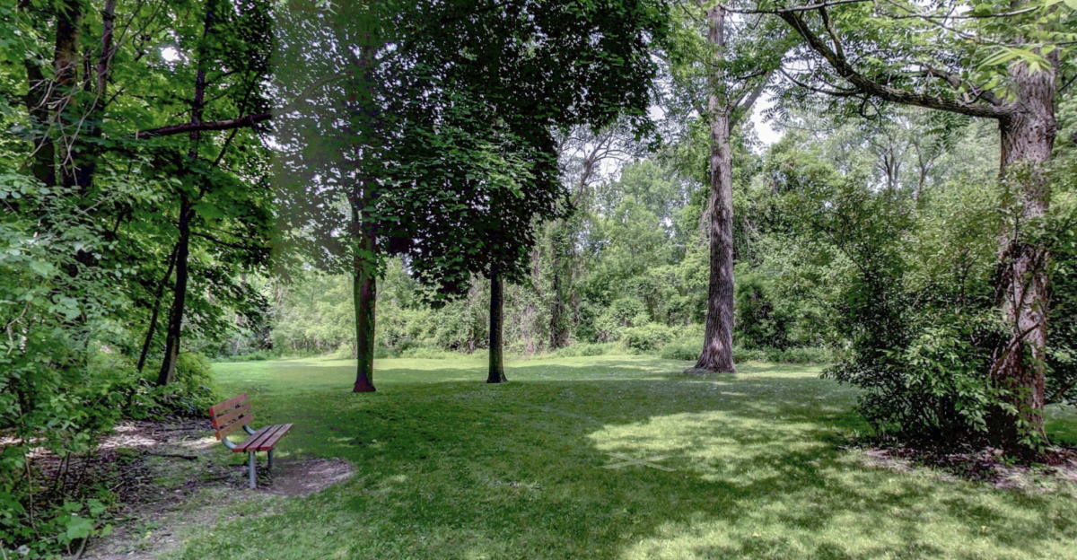 Sitting area in Persimmon Park